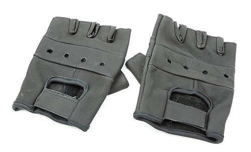 Leather Plain Gloves Pair
