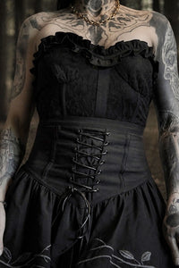 Fablebloom Embroidered Lace-up
