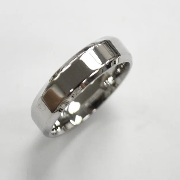 Flat Shiny 6MM Beveled Band