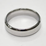 Flat Shiny 6MM Beveled Band