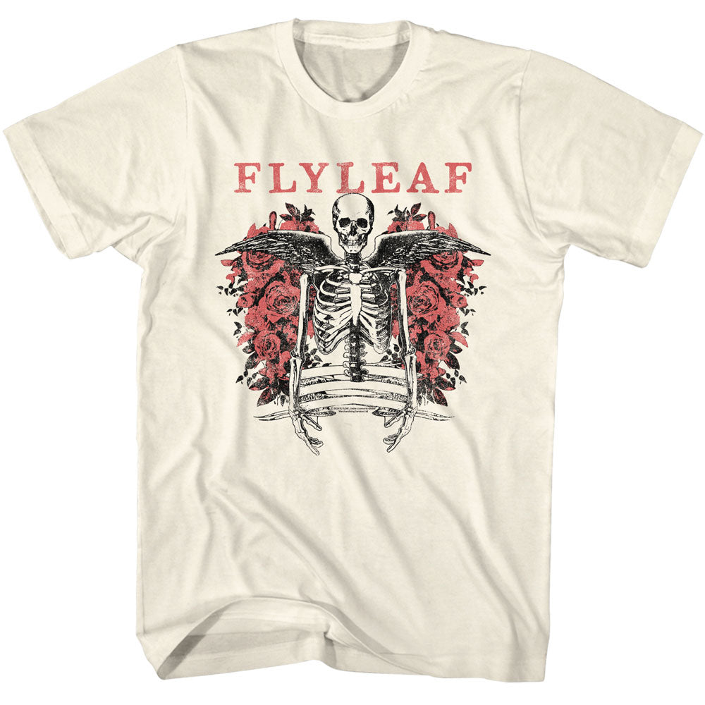 Flyleaf Winged Skeleton on Tan