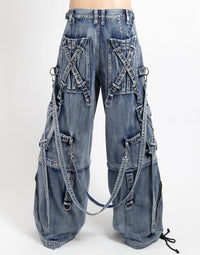 Fog Wash X-Strap Deluxe-Indigo