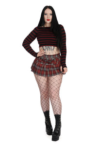Frances Striped Cropped L/S Bur