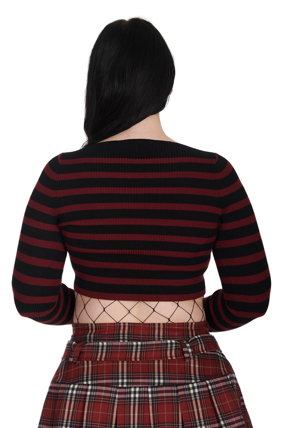 Frances Striped Cropped L/S Bur