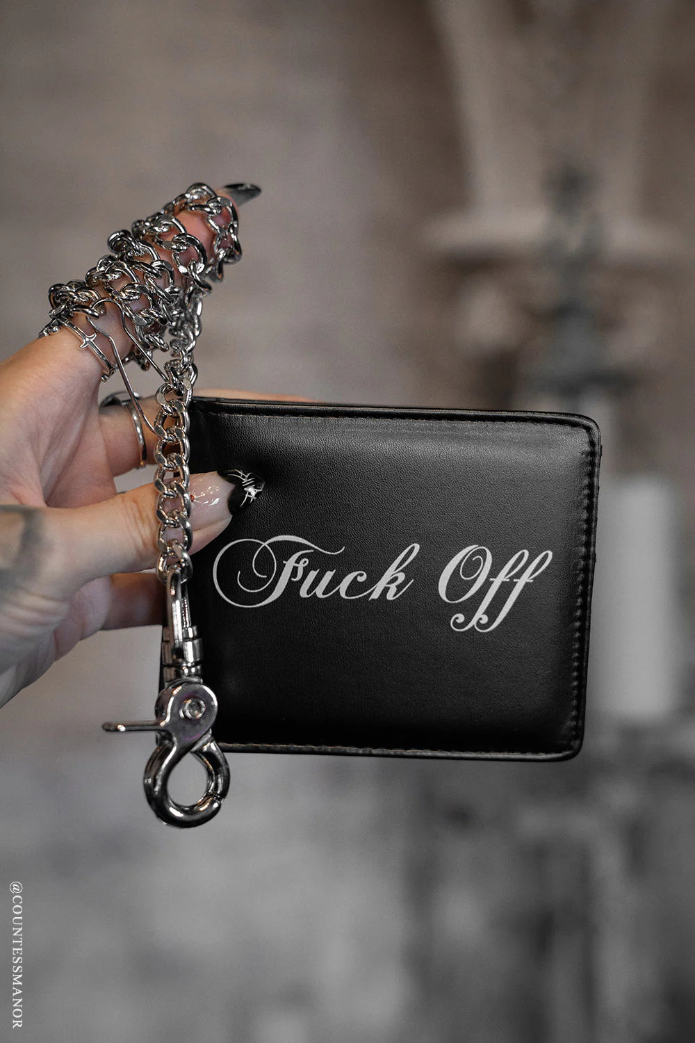 Fuck Off BiFold W/ Chain