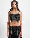 Furtastic Bra Top Blk