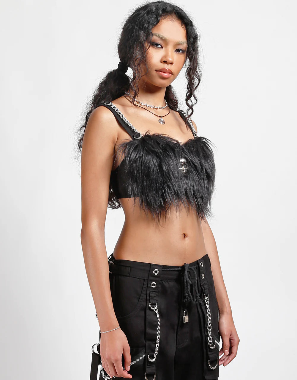 Furtastic Bra Top Blk