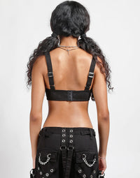 Furtastic Bra Top Blk