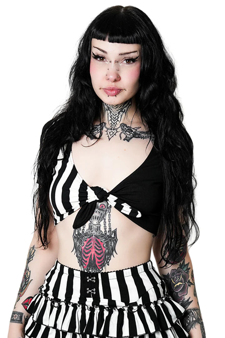 Ghost Town Front Tie Top