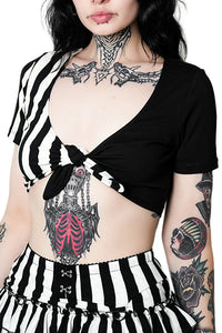 Ghost Town Front Tie Top