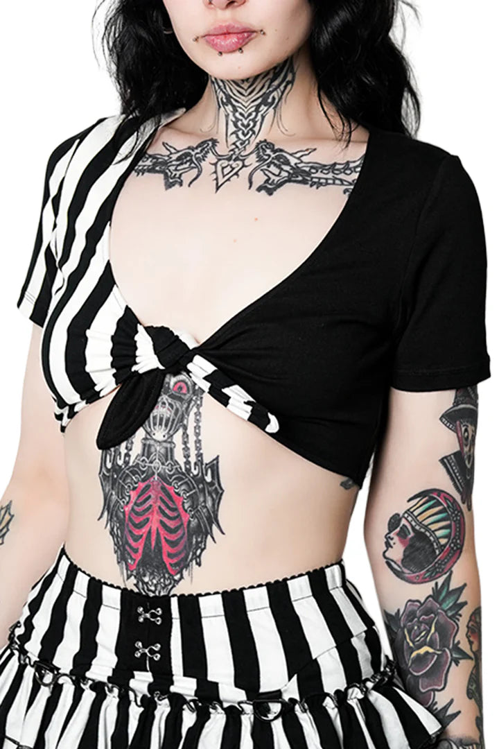 Ghost Town Front Tie Top