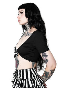 Ghost Town Front Tie Top
