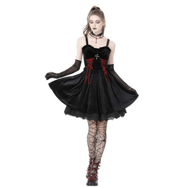 Gothic Lace Up Dress