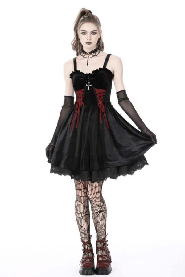 Gothic Lace Up Dress