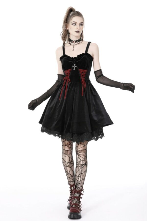 Gothic Lace Up Dress