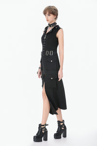Gothic Lace Up Vest