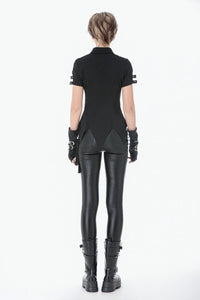 Gothic Studded Lace-Up Botton