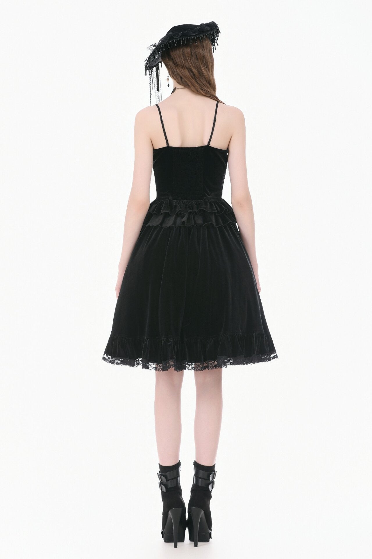Gothic Velvet Lolita Skirt w/ru