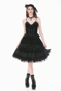 Gothic Velvet Lolita Skirt w/ru