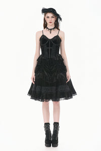 Gothic Velvet Lolita Skirt w/ru