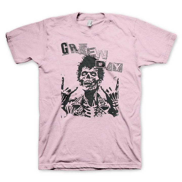 Green Day Saviors Zombie Pink T