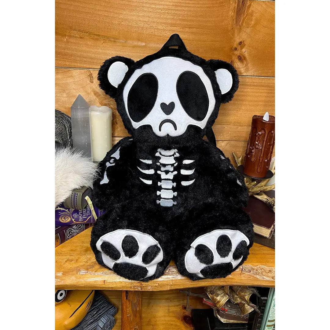 Grumpy Bones Plush Backpack