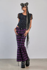 Grunge Grid Top
