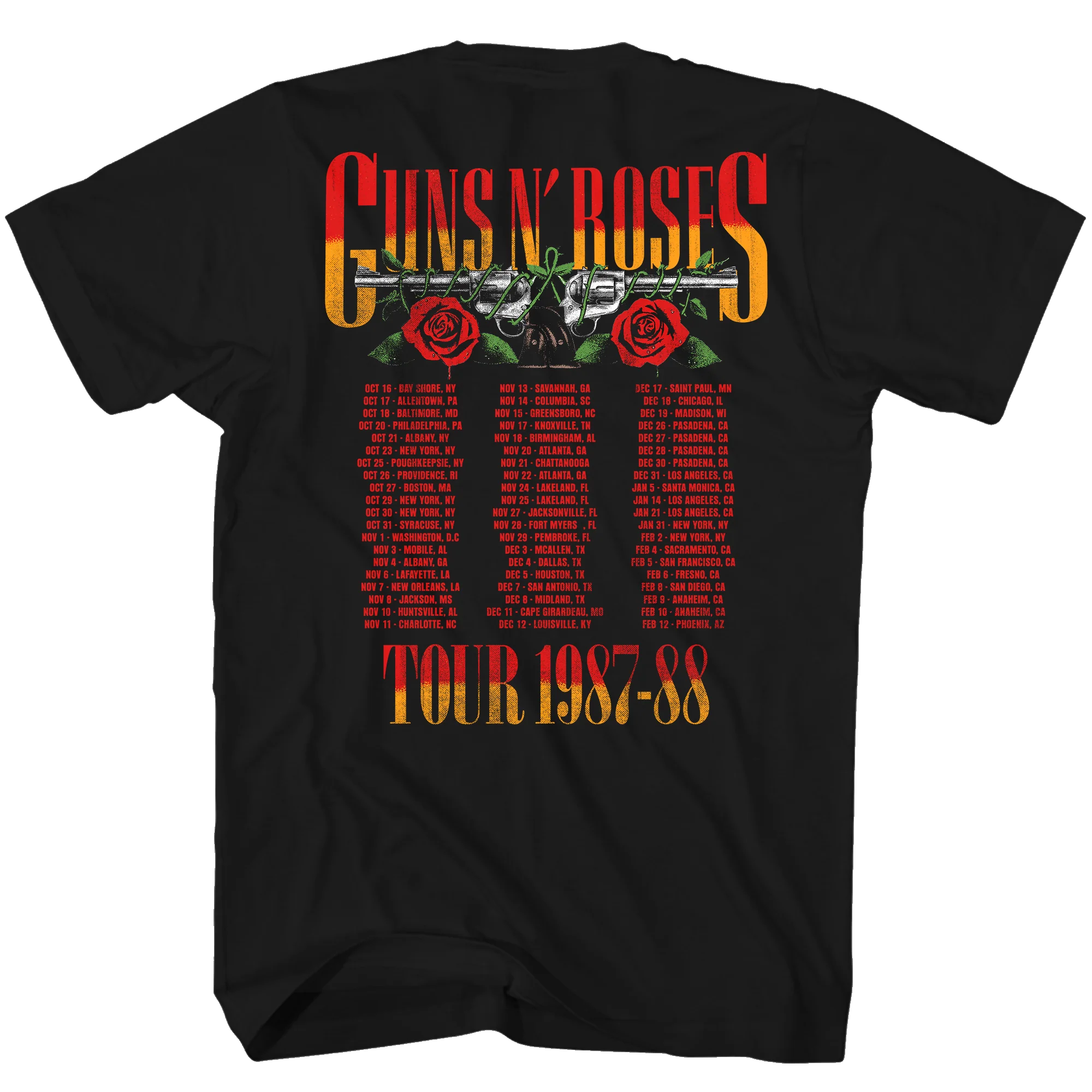 Guns N Roses 87-88 Tour 2 Sided