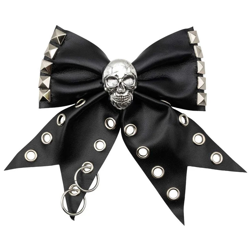 Skull Punk Stud Bow