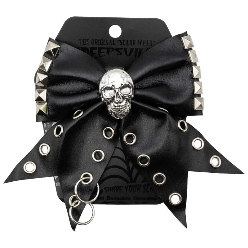 Skull Punk Stud Bow
