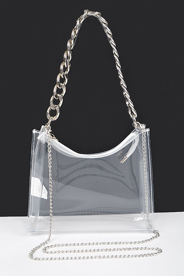 Transparent Big Chain Bag