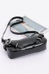Enamel Faux Leather Multi Buckl