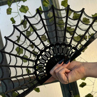Spiderweb Lace Hand Fan