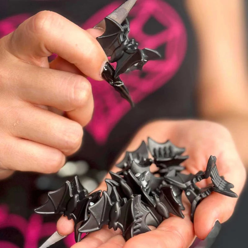 Hair Clips-Mini Bat Claws Blk