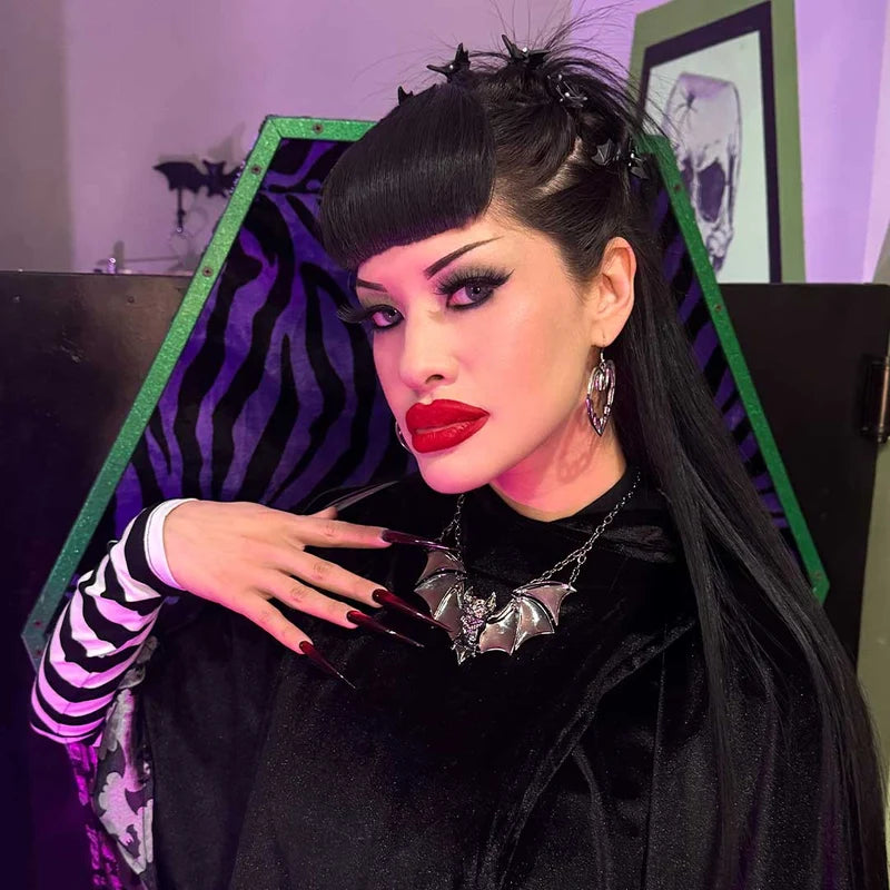 Hair Clips-Mini Bat Claws Blk