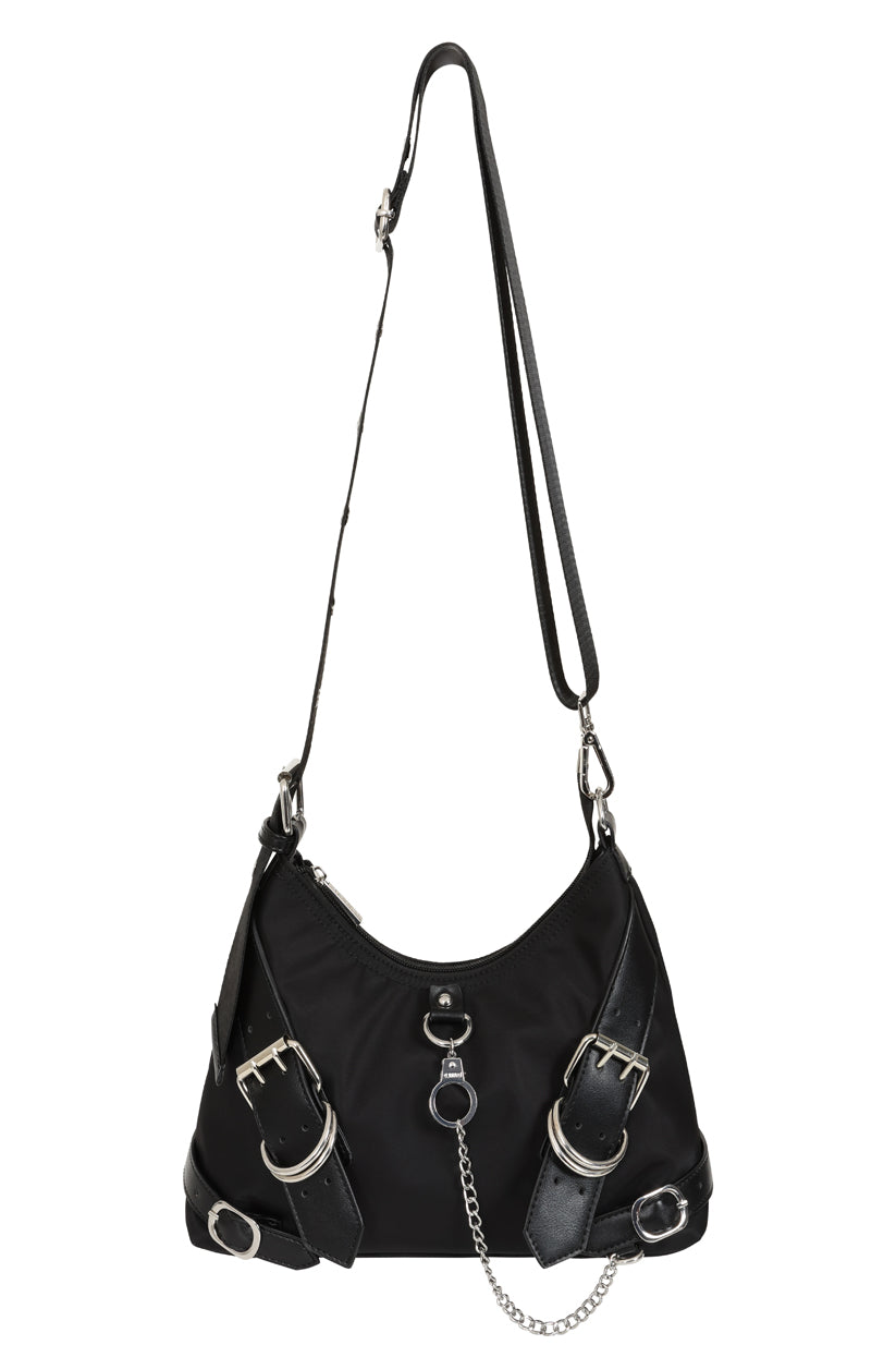 Halo Shackles Hobo Bag Blk