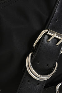 Halo Shackles Hobo Bag Blk