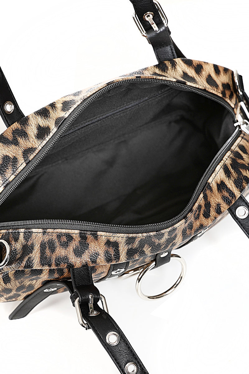 Hexy Glam Leopard Handbag
