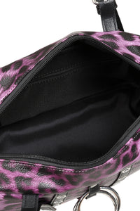 Hexy Glam Pur Leopard Handbag