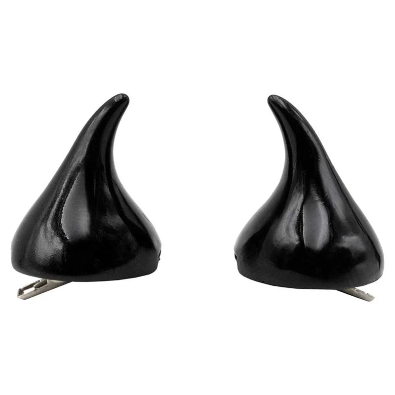 Horror Hair Horns-Black