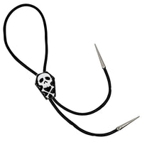 Bolo Tie Coffin Skull Bones