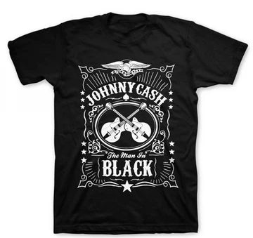 Cash Man in Black Crossed Guita