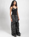 Devil Skull Blk Denim