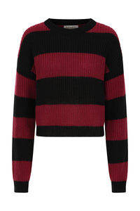 Black Burgundy Elara Sweater