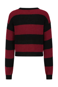 Black Burgundy Elara Sweater