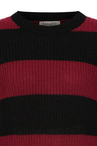 Black Burgundy Elara Sweater