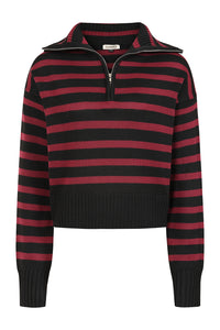 Zima Jumper Blk/Burgundy