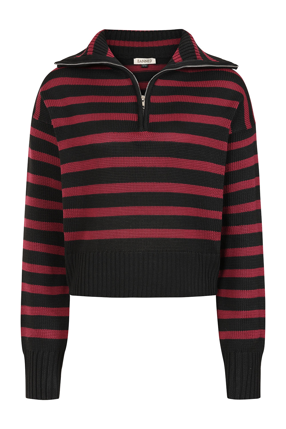 Zima Jumper Blk/Burgundy