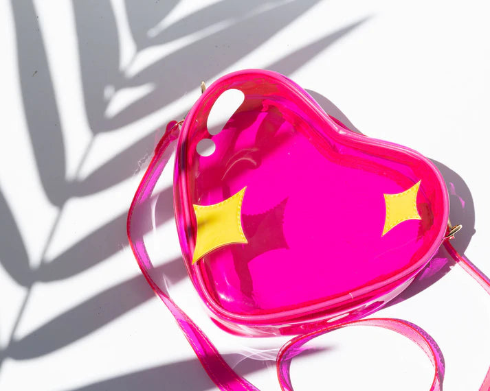Jelly Handbag Sparkly Heart