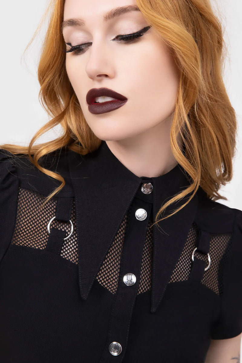 Jovana Collar & Ring Dress